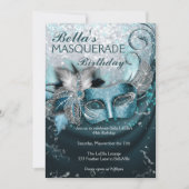 Masquerade Birthday Party Invitations (Front)