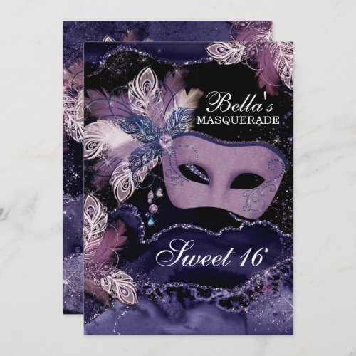 Masquerade Birthday Party Invitations