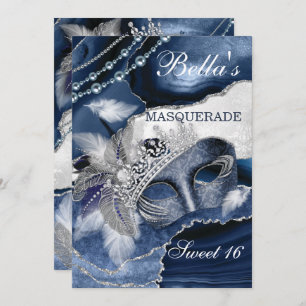 Masquerade Birthday Party Invitations