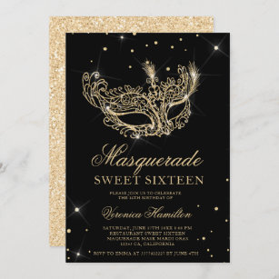 masquerade invitations invitation templates zazzle