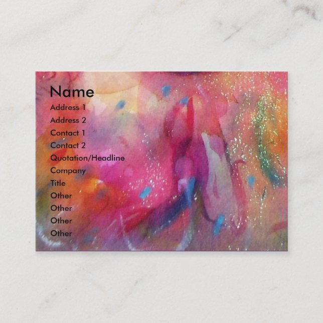 MASQUERADE BUSINESS CARD (Front)