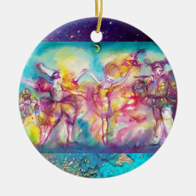 MASQUERADE / BUTTERFLY PLANT CERAMIC ORNAMENT (Front)