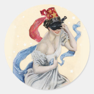 Masquerade Classic Round Sticker