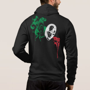 Masquerade Commedia Dell'Arte Italian Flag Hoodie