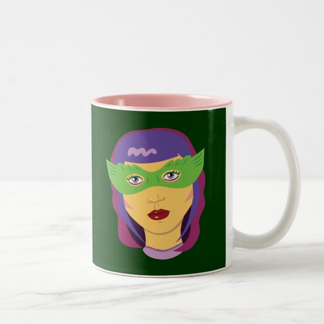 Masquerade Costume Two-Tone Coffee Mug (Right)