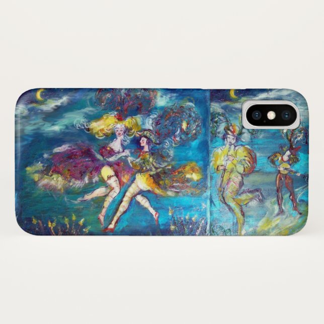 MASQUERADE DANCING AND MUSIC IN THE NIGHT Case-Mate iPhone CASE (Back (Horizontal))