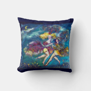 MASQUERADE DANCING AND MUSIC IN THE NIGHT THROW PILLOW