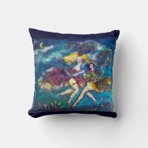 MASQUERADE DANCING AND MUSIC IN THE NIGHT THROW PILLOW