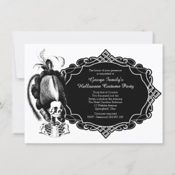 Masquerade Halloween Costume Party Invitation by thepapershoppe at Zazzle