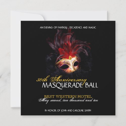 Masquerade Invitation