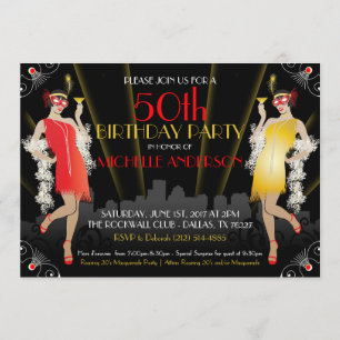 Masquerade Mardi Gras Birthday Inivtation Invitation