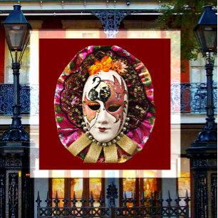 Masquerade, Mardi Gras Mask  Magnet