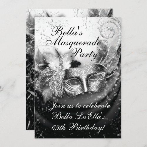 Masquerade Mardi Gras Party Invitation