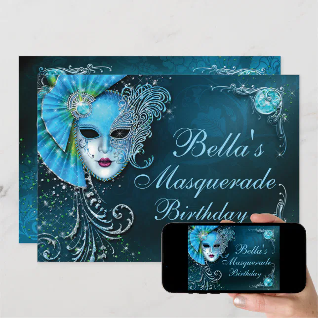 Masquerade Mardi Gras Party Invitations Zazzle