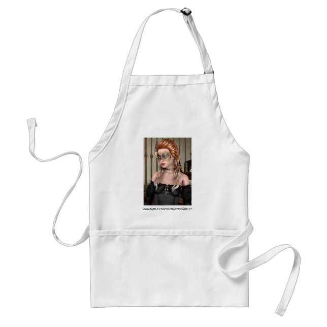 Masquerade Mask Adult Apron (Front)