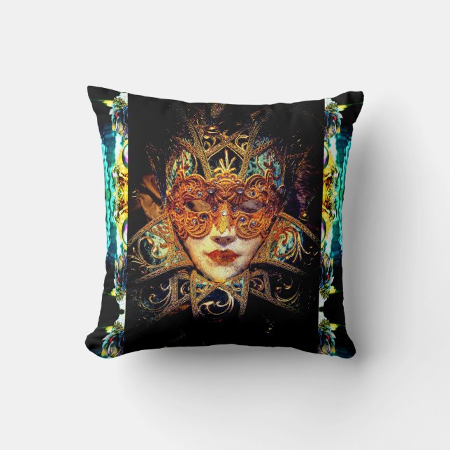  Masquerade mask ball beauty pillow (Front)
