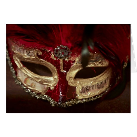 Masquerade Mask card (Front Horizontal)
