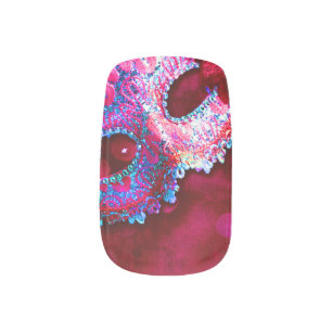 Masquerade Mask Costume Nail Art Manicure Stickers