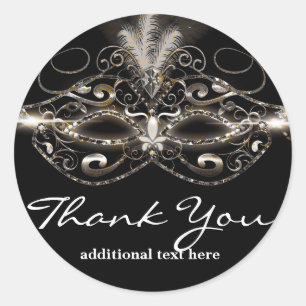 Masquerade Mask Elegant Party Favor Sticker