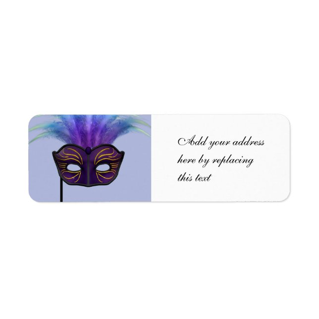 Masquerade Mask Label (Front)
