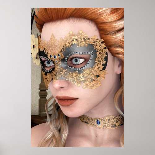 Masquerade Mask Poster
