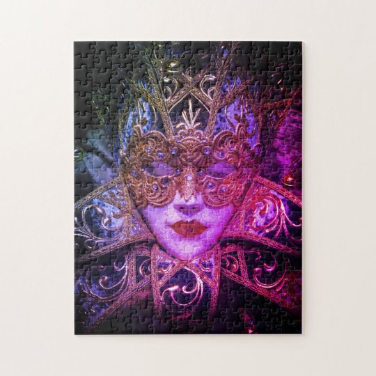 Masquerade mask victorian elegant gothic jigsaw puzzle