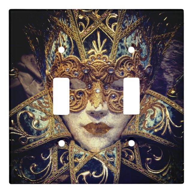 Masquerade mask Victorian elegant gothic Light Switch Cover (Front)