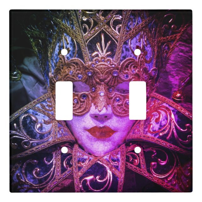 Masquerade mask Victorian elegant gothic Light Switch Cover (Front)