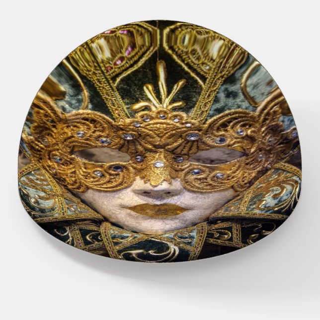 Masquerade mask Victorian elegant gothic Paperweight (Angled)