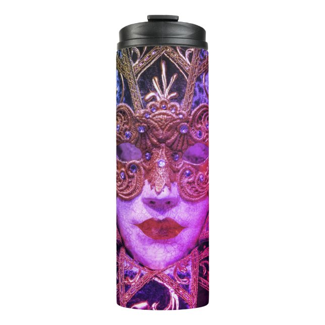 Masquerade mask Victorian elegant gothic Thermal Tumbler (Front)
