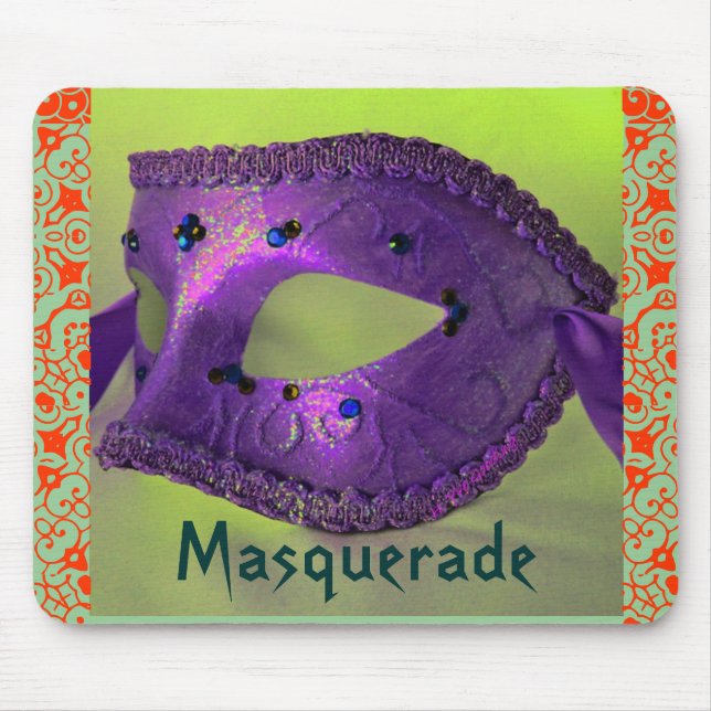 "Masquerade" Mousepad- Customizable Mouse Pad (Front)