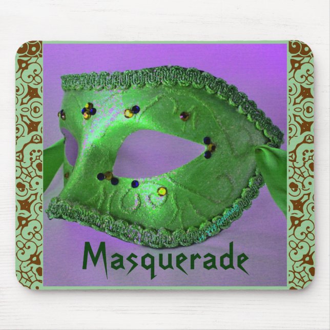 "Masquerade" Mousepad- Customizable Mouse Pad (Front)