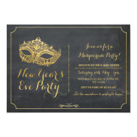 MASQUERADE New Year Years Eve Party Mask Invite