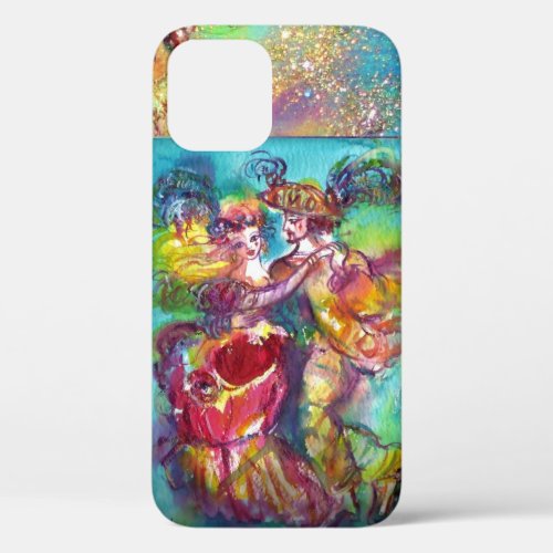 MASQUERADE NIGHT  CARNIVAL DANCE MONOGRAM iPhone 12 CASE