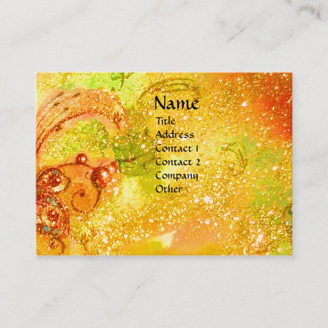 MASQUERADE NIGHT Music,Decor,Theater Artist Business Card (Front)