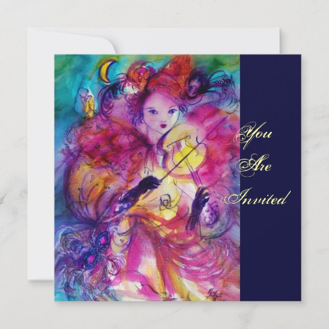 MASQUERADE NIGHT PARTY INVITATION (Front)