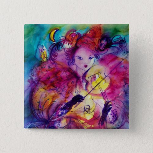 MASQUERADE NIGHT  Venetian Carnival Button