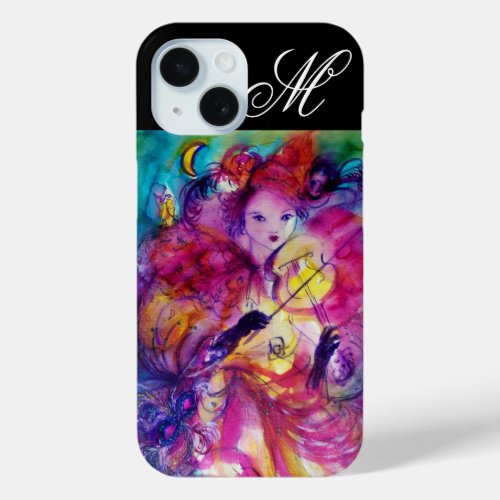 MASQUERADE NIGHT  Venetian Carnival Monogram iPhone 15 Case