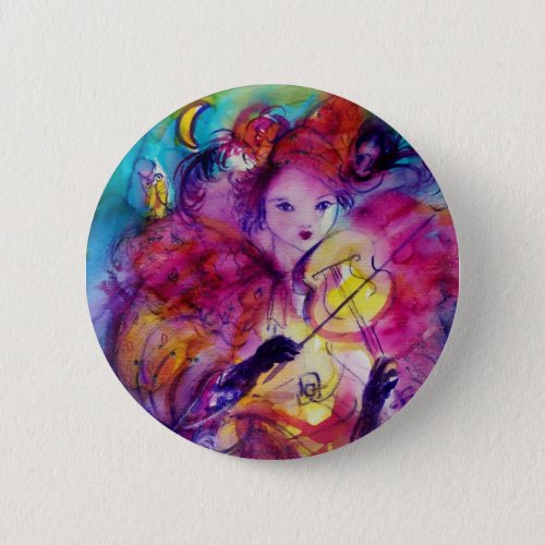 MASQUERADE NIGHT  Venetian Carnival Pinback Button