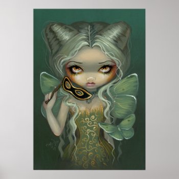 Masquerade Of Moths Art Print Butterfly Rococo by strangeling at Zazzle