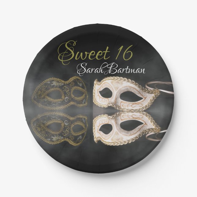 Masquerade Paper Plates (Front)
