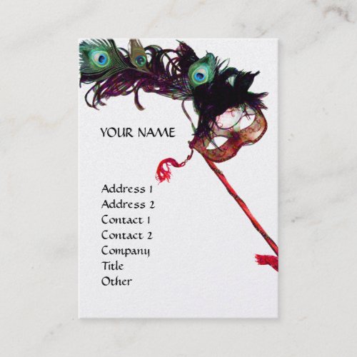 MASQUERADE PARTY gold Business Card