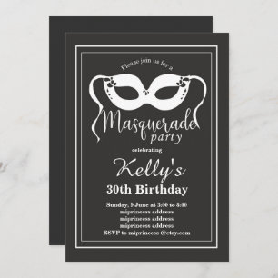 MASQUERADE Party Invitation