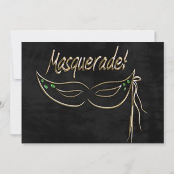 Masquerade Party Invitation by gothicbusiness at Zazzle