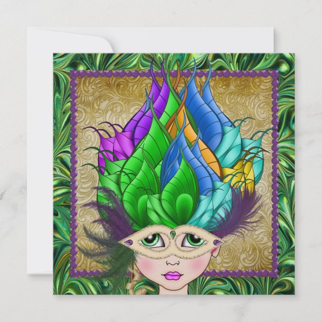 Masquerade Party Invitation (Front)