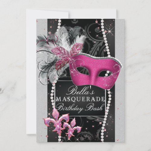 Masquerade Party Invitations Mis Quince Anos Invitation