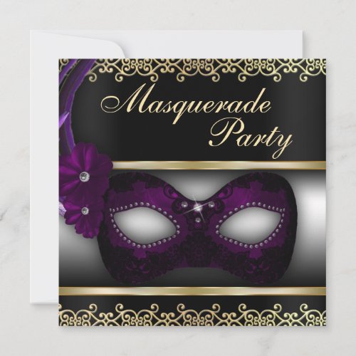 Masquerade Party Invite