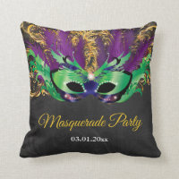 Masquerade Party Magical Night Green Purple Gold