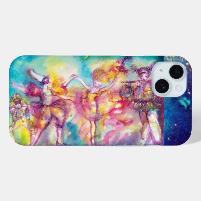 MASQUERADE PARTY,Mardi Gras Masks,Dance,Music Case-Mate iPhone Case (Back (Horizontal))