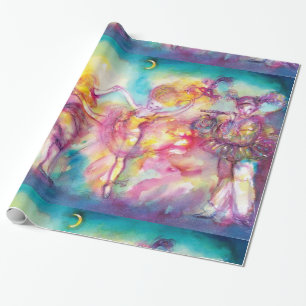 MASQUERADE PARTY,Mardi Gras Masks,Dance,Music Wrapping Paper